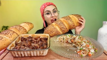 تجربه اكل برياني باللحم بطريقة غريبه وشهيه | موكبانغ |