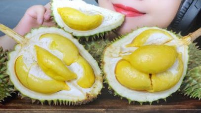 ASMR EATING MINI THAILAND DURIAN EATING SOUNDS LINH ASMR