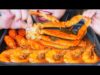 ASMR SEAFOOD IN THAILAND SPICY SAUCE (SHRIMPS ,CRAWFISH ,SNOW CRAB) EATING SOUNDS | LINH-ASMR
