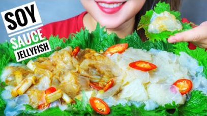 ASMR SOY SAUCE JELLYFISH , EXTREME CRUNCHY EATING SOUNDS | LINH-ASMR