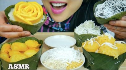 ASMR THAI DESSERT PLATTER  ชนมไทย (SOFT RELAXING EATING SOUNDS) NO TALKING | SAS-ASMR