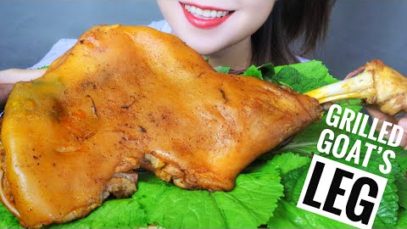 ASMR VIETNAMESE GRILLED GOATS’ LEG , EATING SOUNDS | LINH-ASMR