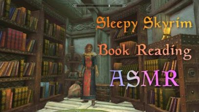 Skyrim ASMR | Reading you to sleep ? Ear to ear | Quiet Skyrim music