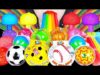 ASMR GUMMY JELLY MUKBANG 구미젤리 먹방 BASEBALL GUMMY, TENNIS BALL GUMMY 무지개 마시멜로우, 닉클립 왁스병 EATING SOUNDS