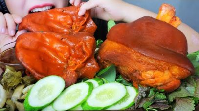 ASMR PORK PAKLOV (PORK EAR,  PORK LEG) EATING SOUNDS | LINH-ASMR