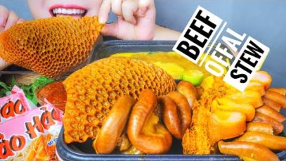ASMR BEEF OFFAL STEW,  EATING SOUNDS | LINH-ASMR