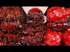 ASMR BLACK BEAN ENOKI MUSHROOMS, SPICY CHICKEN 짜장팽이버섯, 양념치킨 먹방 EATING SOUNDS MUKBANG 홍유 먹방
