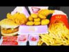 ASMR BTS MEAL *McDONALD’S NUGGETS, FRIED CHICKEN BURGER, 맥도날드 BTS 세트 먹방 EATING SOUNDS