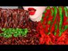 ASMR MUKBANG BLACK BEAN NOODLES, SPICY KIMCHI 직접 만든 고추김치, 짜장라면 짜왕 CUCUMBER PEPPER EATING SOUNDS 김치먹방