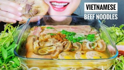 ASMR BÚN BÒ (VIETNAMESE BEEF NOODLES) , EATING SOUNDS | LINH-ASMR