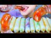 ASMR HONEY JELLY X FROZEN YOGURT , STICKY X SOFT ICE EATING SOUNDS | LINH-ASMR