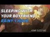 [ASMR] Sleeping With Your Clingy Boyfriend (1 HOUR) (Rain Sleep Aid) (Breathing)