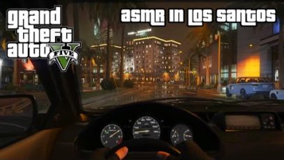 GTA ASMR | Rainy midnight drive in Los Santos ? Ear to ear whispering