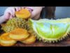 ASMR EATING DURIAN COCONUT PANCAKE X DURIAN , EATING SOUNDS | LINH-ASMR