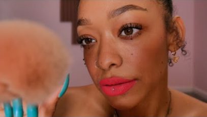 ASMR | Stippling you to sleep ? ( mouth sounds + slight inaudible + mic brushing )