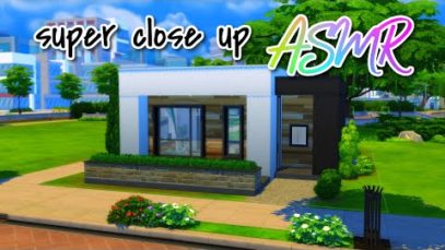Sims ASMR | Let’s decorate a modern house with only custom content! ? Close up whispering