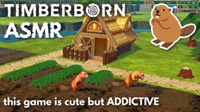 ASMR | Let’s build a city for beavers in Timberborn! ? Close up soft spoken