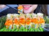 ASMR SUSHI ROLL EATING SOUNDS LINH ASMR