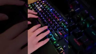 Typing on a mechanical keyboard ⌨️ NO TALKING ASMR #Shorts
