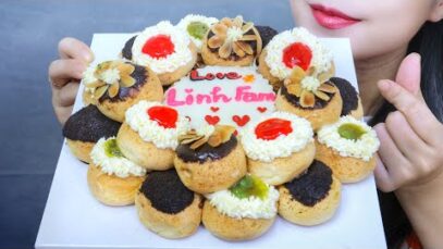 ASMR SINGAPORE CHOUX , SOFT EATING SOUNDS | LINH-ASMR