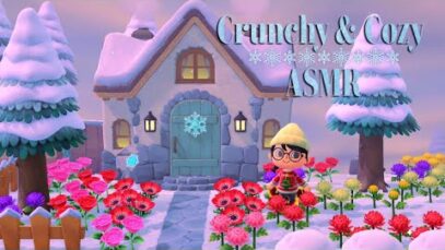 ASMR | Animal Crossing in Winter ❄️ SUPER close up whispers & crunchy snow