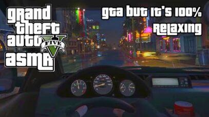 GTA ASMR | GTA V at 100% Relaxation ? Rain & Close Up Whispering