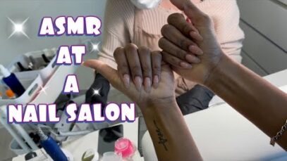 ASMR | Getting My Nails Done ? ( REAL SALON )