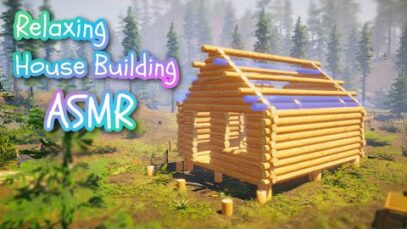 ASMR | I LOVE this super satisfying House Builder game! ? Building a cabin in the woods