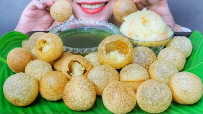 ASMR PANI PURI/GOLGAPPY (EXTREME CRUNCH EATING SOUNDS) | LINH-ASMR