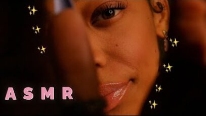 ASMR | UP-CLOSE Gently Touching Your Face ? (slight inaudible + slight mouth sounds)