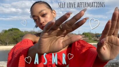 ASMR | Calming Self Love Affirmations ? ( Gentle Handmovements For Relaxation ) ♡