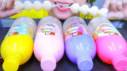 ASMR EATING FRUITS ISNOW ICE BOTTLE EATING SOUNDS | LINH-ASMR