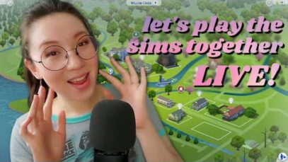 ASMR | My first livestream in TWO YEARS! // Playing The Sims and soft spoken chatting