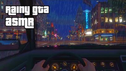 Ultra Relaxing Rainy GTA 5 ASMR ? VERY close up ear to ear whispers