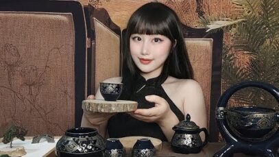 *ASMR* Chinese Tea Ceremony + Zen Garden (Soft Spoken)