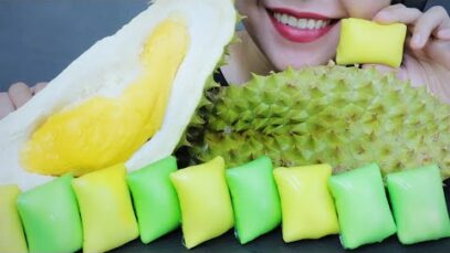 ASMR DURIAN X DURIAN CREPES , EATING SOUNDS | LINH-ASMR