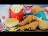 ASMR MCDONALD FRIED CHICKEN X BEEF BURGER , EATING SOUNDS  | LINH-ASMR