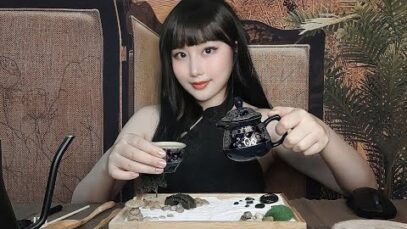 *ASMR* NO BGM Chinese Tea Ceremony Zen Garden