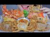 ASMR DEEP FRIED SOFT SHELL CRAB X LOBSTER TEMPURA , EATING SOUNDS | LINH-ASMR