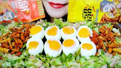 ASMR THAI STYLE’S SOFT BOILED EGGS X CHILI SNACK , EATING SOUNDS | LINH-ASMR