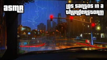 Los Santos Thunderstorm ASMR ⛈️ Binaural whispers to melt your brain