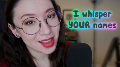 ASMR ✨ Whispering YOUR names for the tingles ✨ Ear to ear whispering