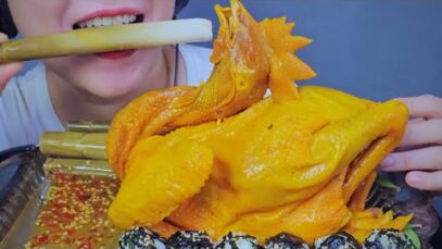 ASMR EATING SALTED CHICKEN – GÀ Ủ MUÔI , EATING SOUNDS | LINH-ASMR