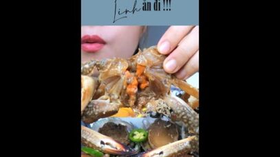 #shortvideo Eating Soy sauce crab 🥰 #linhasmr