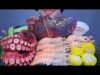 ASMR EATING SEAFOOD PLATER ( LOBSTER CLAW , SHRIMPS , OCTOPUS ) EATING SOUNDS | LINH-ASMR