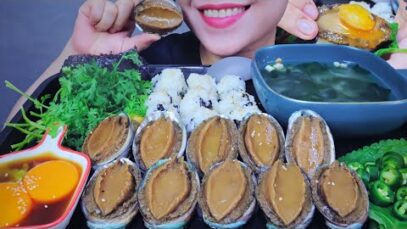 ASMR SOY SAUCE ABALONE – GANJANG GEJANG 간장게장 EATING SOUNDS | LINH-ASMR