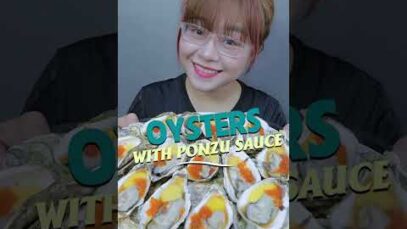 #shorts Eating oysters with Ponzu sauce #linhasmr #shortvideo #xuhuong #libitv #asmr #mukbang