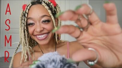 ASMR | Fluffy Mic Scratching + Rambling { mouths sounds, personal attention } ♡