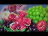 ASMR FRUITS PLATTER ( POMEGRANATE  ,SHINE MUSCAT, BELL FRUIT ,CHERRY) EATING SOUNDS LINH-ASMR