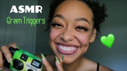 ASMR | giving you tingles with green triggers 💚✨